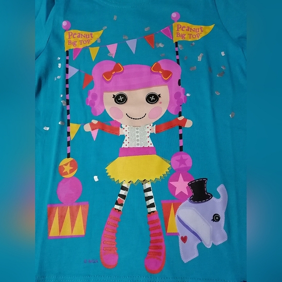🔥SALE🔥 Lalaloopsy Peanut Big Top Girl's Long Sleeved T-shirt Tee NWT Size 4 - Picture 2 of 5